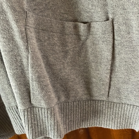 Jeanne Pierre Gray 100% Cotton Tunic gray Sweater Cowl Neck Long Sleeve Size 1X - Picture 8 of 15